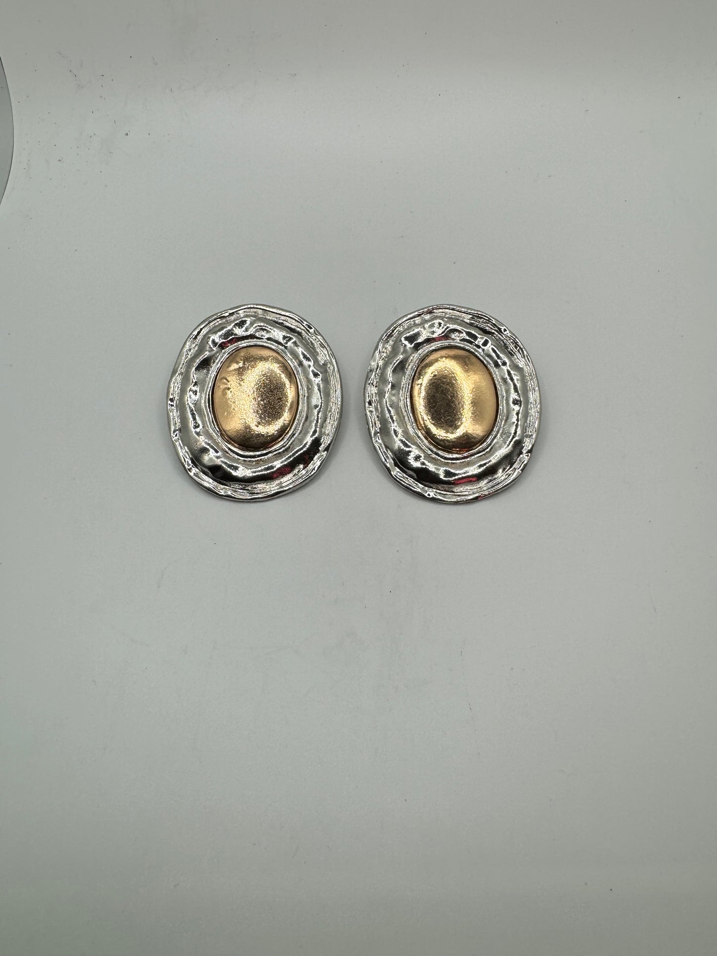 Golden Ripple Statement Earrings