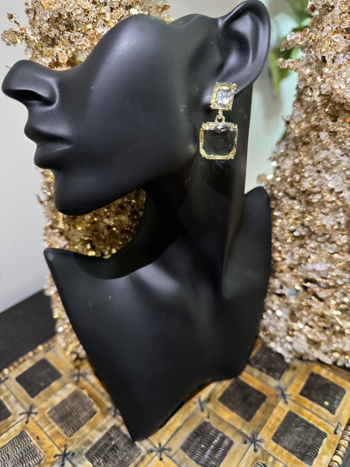 Crystal Radiance Drop Earrings