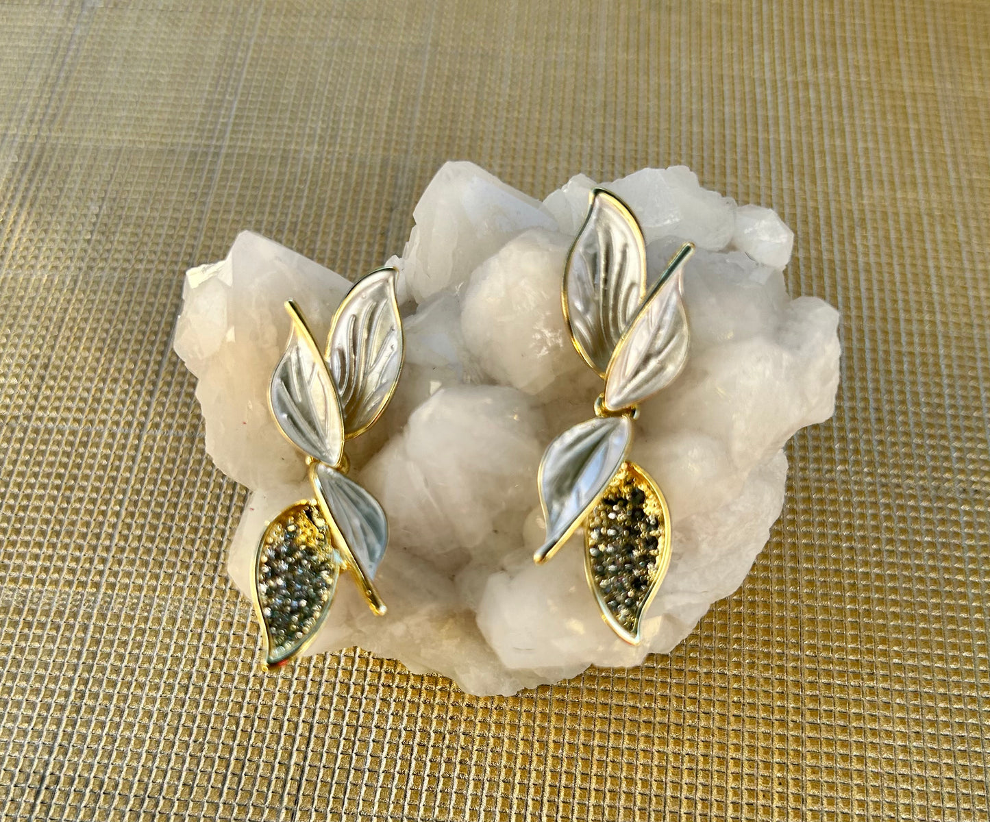 Artistry in Bloom Rhinestone Post Earrings