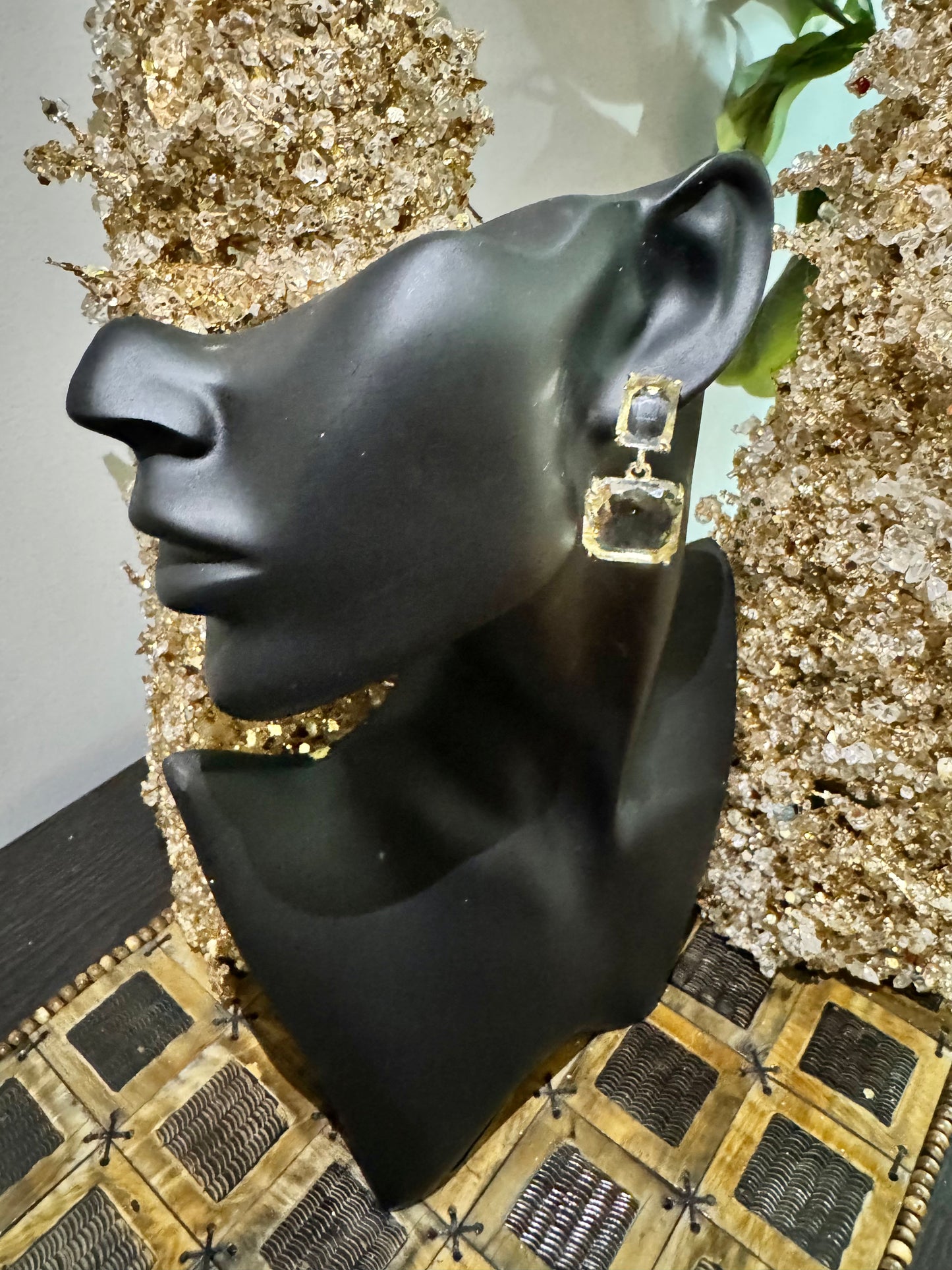 Crystal Radiance Drop Earrings