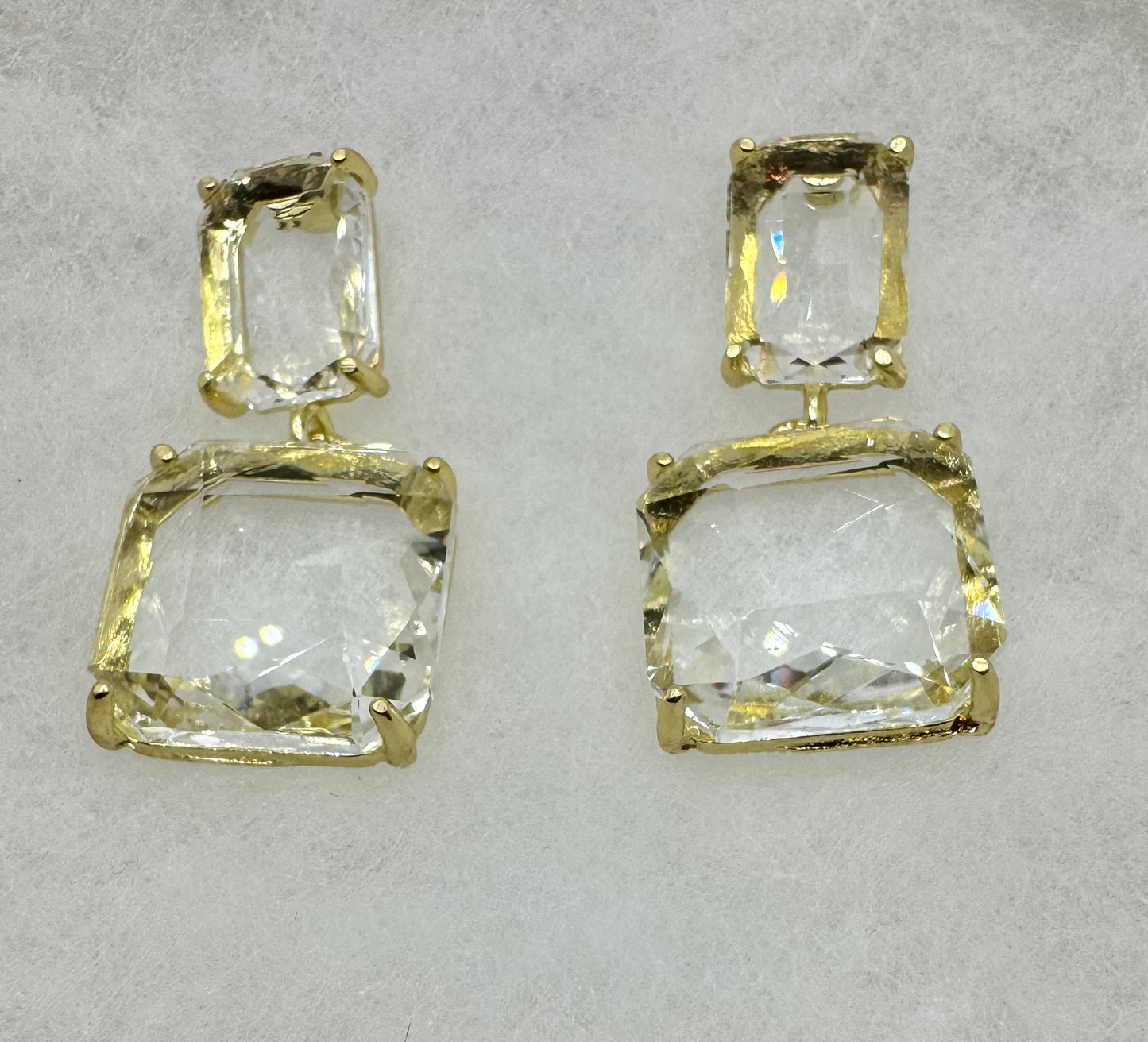Crystal Radiance Drop Earrings