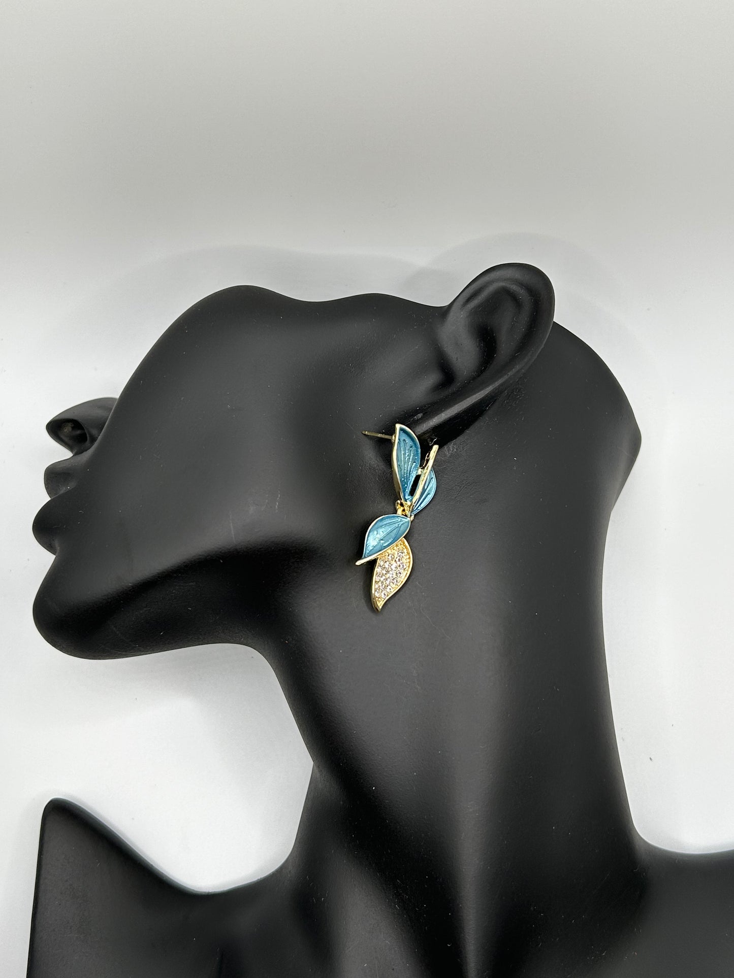 Artistry in Bloom Rhinestone Post Earrings