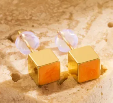 Square Delight Stud Earrings