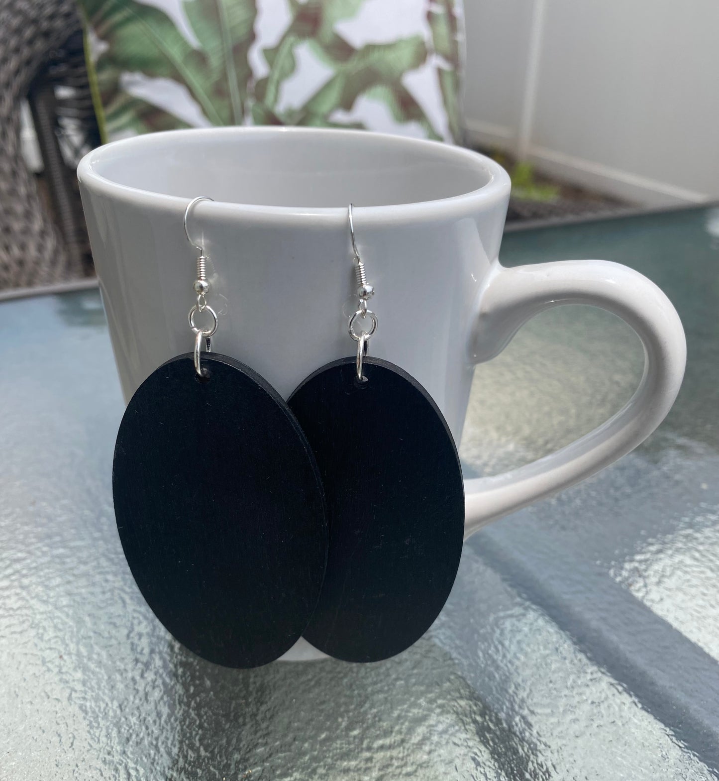 Black Wood Ovals