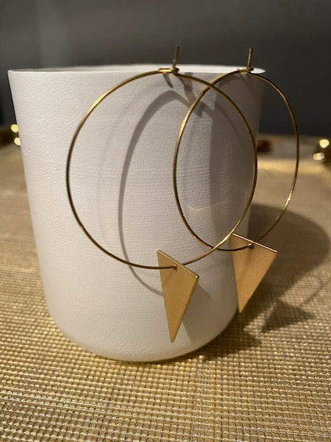 Hoops and Arrow Earrings.