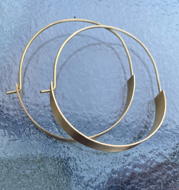 The Chunky Brass Half Hoops