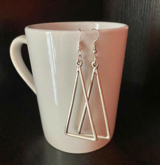 Silver Triangle Dangles.
