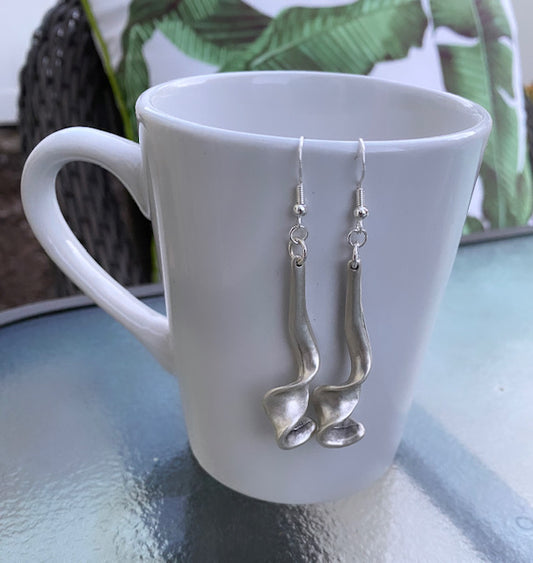 Silver Swirl Dangles