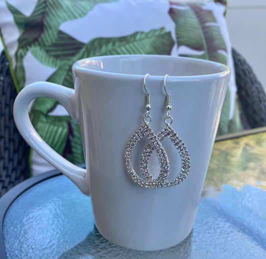 Teardrop Rhinestone Earrings