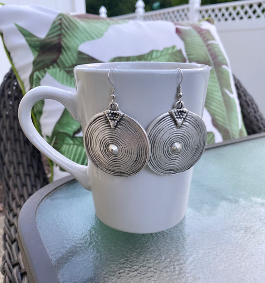 Tribal Spiral Earrings
