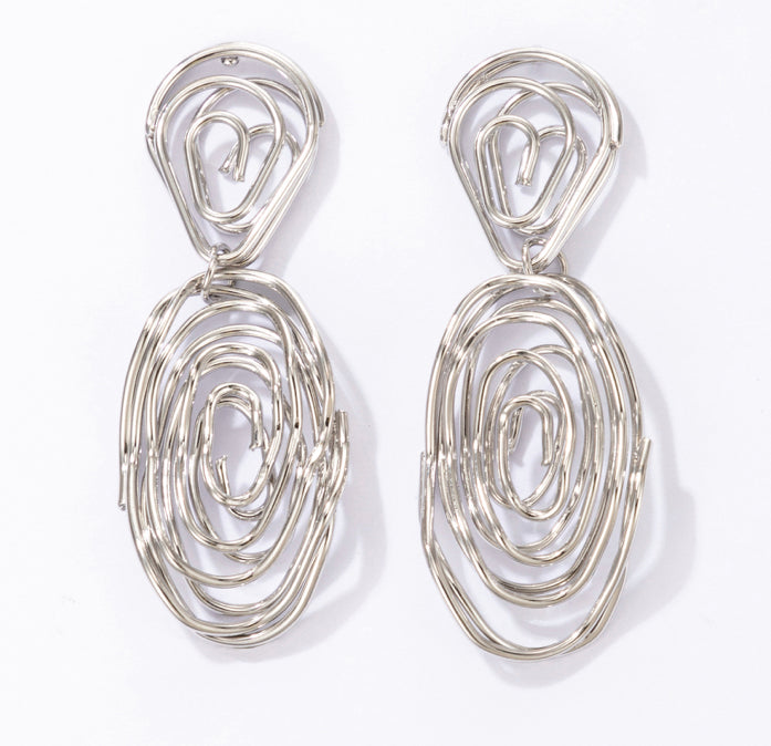 The Spiral Post Earrings (Gold and Silver)