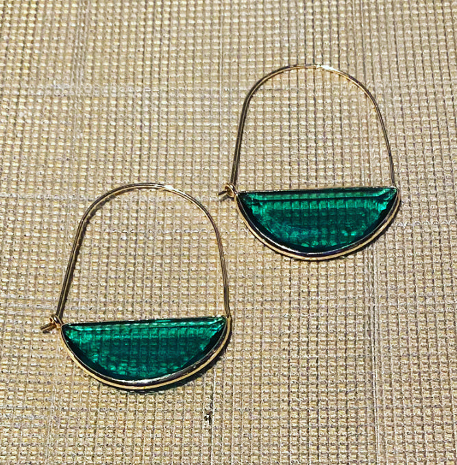 Green Purse Dangles