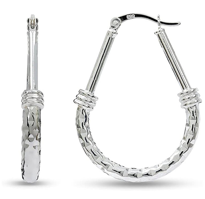The Everyday Small Silver Hoops