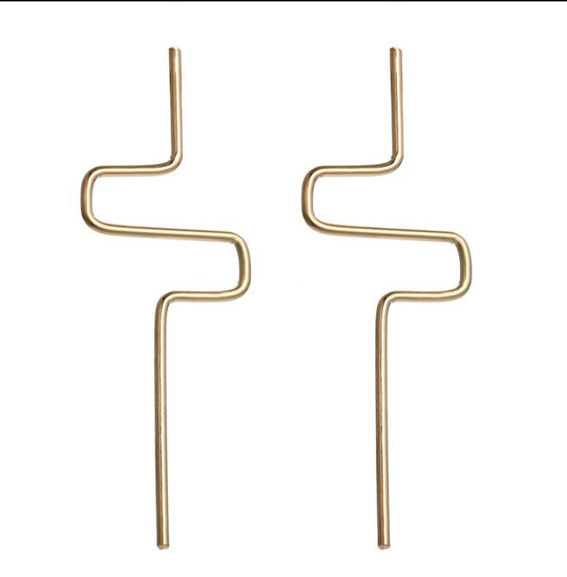 The Curved Post (Gold and Silver)