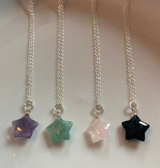 Star Gemstone Necklaces.