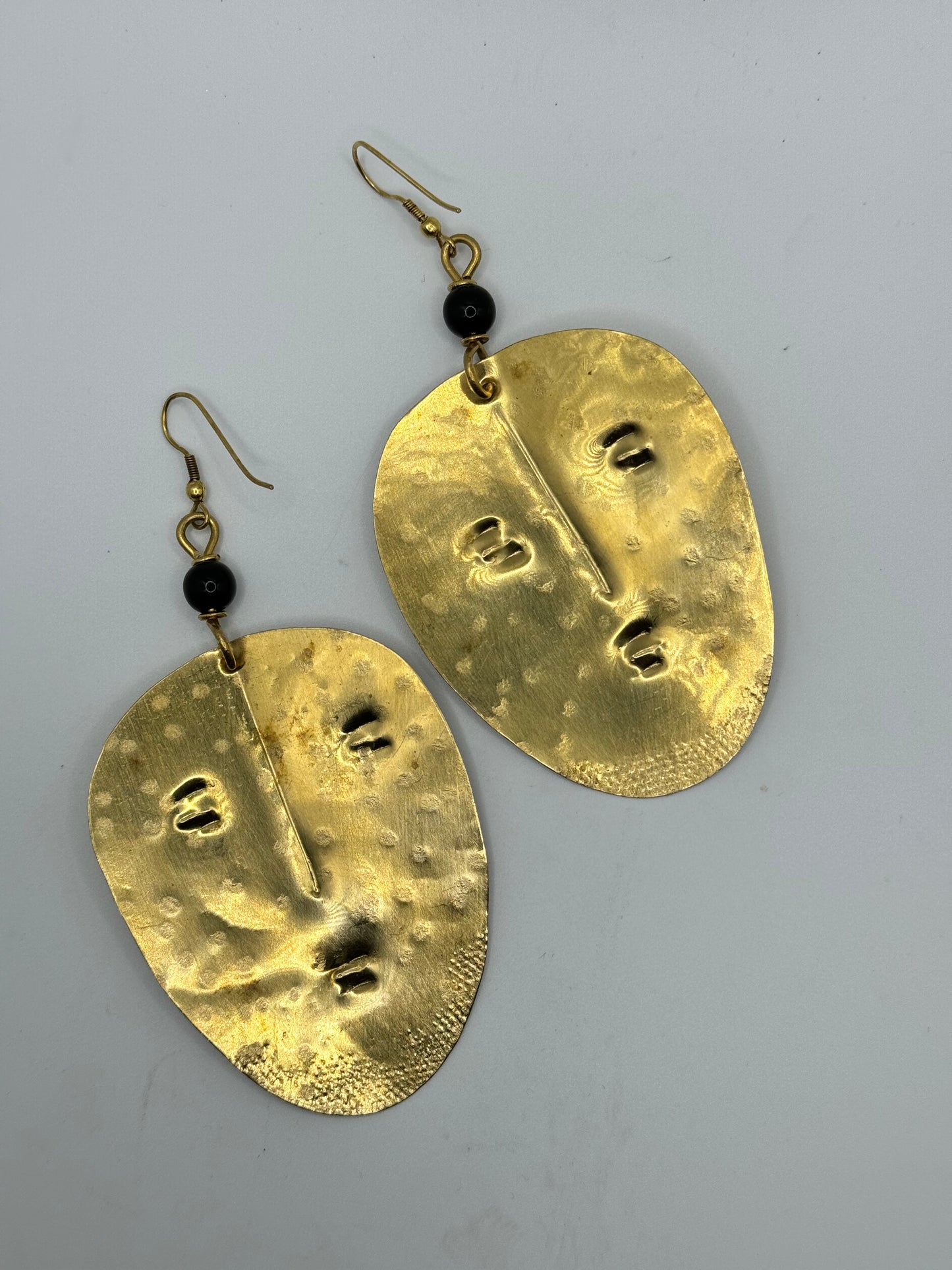 The Brass Mask Earrings