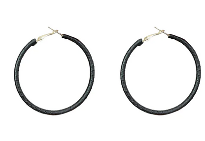 Urban Leather Hoops