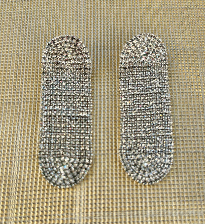 Chic Sparkle Silver Drop Earrings