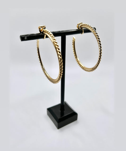 Gold Clip On Hoops