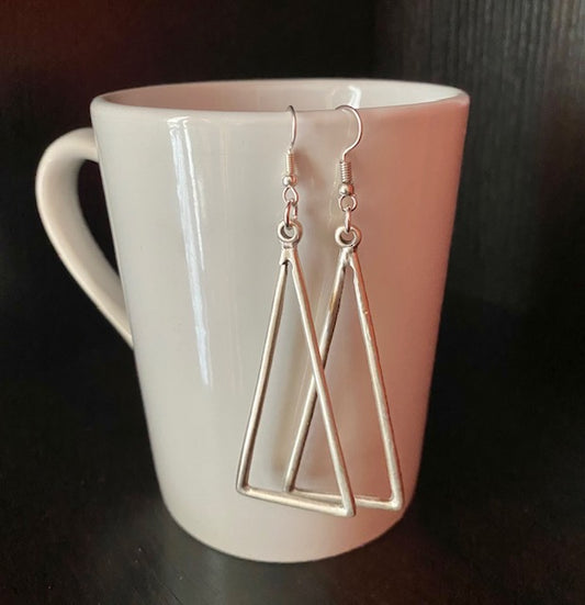 Silver Triangle Dangles