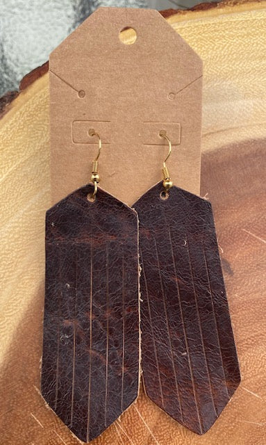 Leather Fringed Dangles