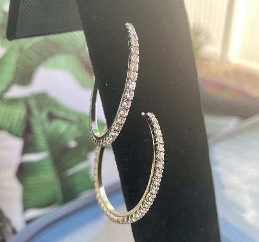 Rhinestone Hoops